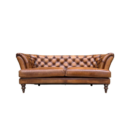 Henley Chesterfield in Hand Antiqued Buffalo Leather - (Various Sizes) - Factory Seconds