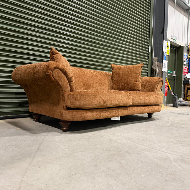 Oliver 4 Seater in Brown Rust Velvet - Ex Display