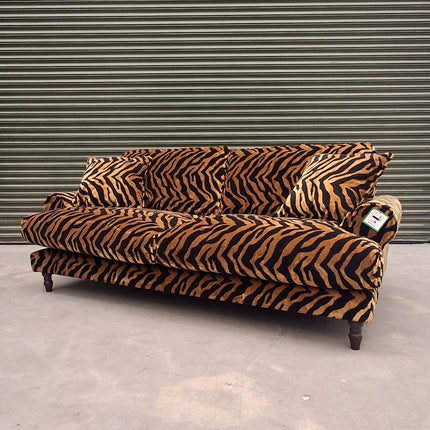 Dopamine 3 Seater Sofa in Zebra Gold - Factory Seconds