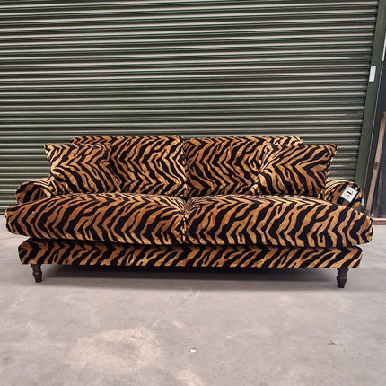 Dopamine 3 Seater Sofa in Zebra Gold - Factory Seconds