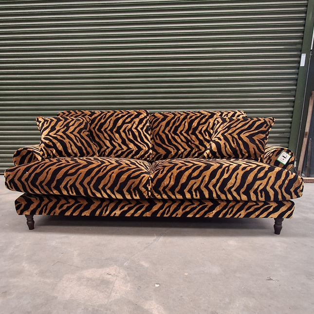Dopamine 2 Seater Sofa in Zebra Gold - Factory Seconds