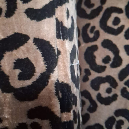 Empire Armchair in Cheetah Cream Velvet- Factory Seconds