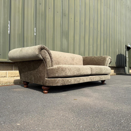 Oliver 4 Seater Sofa in Green Khaki Eddy Velvet - Ex Display