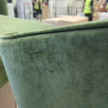 Hartington Left Hand Facing Chaise in Richmond Leaf Velvet- Ex Display