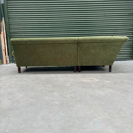Hartington Left Hand Facing Chaise in Richmond Leaf Velvet- Ex Display