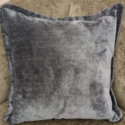 Hepburn 40cm x 40cm Scatter Cushion in Kairo Charcoal - Clearance