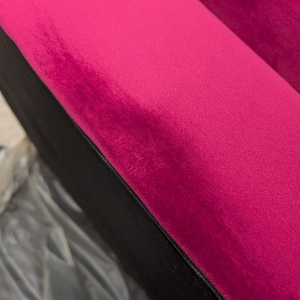 Albert 2 Corner 2 in Plush Cerise Velvet - Ex Display