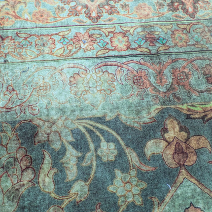 Large Rug Distressed Moss Green - Ex Display