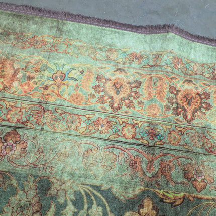 Large Rug Distressed Moss Green - Ex Display