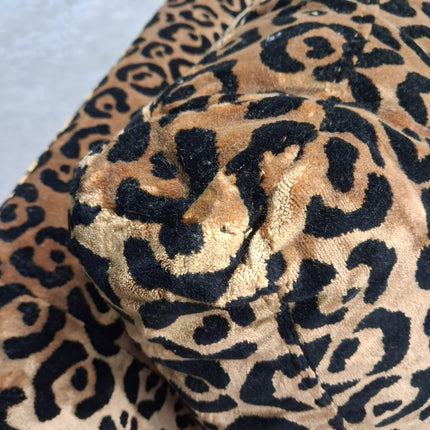 Benji 3.5 Seater Sofa in Cheetah Gold Velvet - Factory Seconds