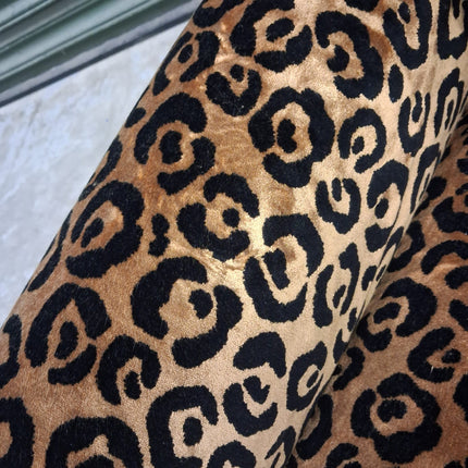 Benji 3.5 Seater Sofa in Cheetah Gold Velvet - Factory Seconds