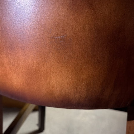 Highland Curved Chesterfield Bar Stool in Leather - Factory Seconds