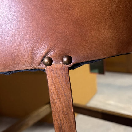 Highland Curved Chesterfield Bar Stool in Leather - Factory Seconds