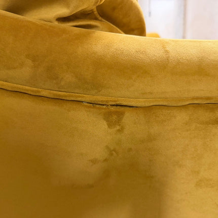 Bugsby 2 Seater Sofa in Plush Mustard Velvet - Ex Display
