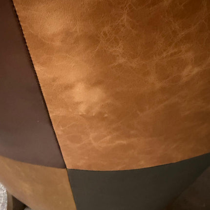 Chesterfield Wing Back in Patchwork Leather - Factory Seconds