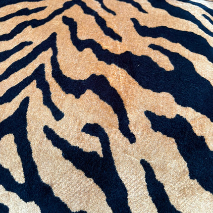 Dopamine Footstool in Zebra Gold Velvet- Ex Display