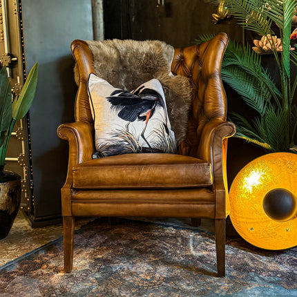 Whitmore Chesterfield in Hand Antiqued Buffalo Leather - (Various Sizes) - New