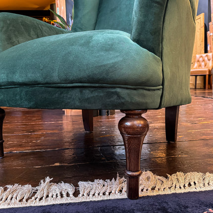 Winston Wingback Accent Chair in Plush Velvet