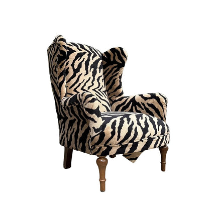 Winston Wingback in Animal Velvet- New