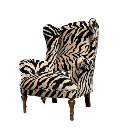 Winston Wingback in Animal Velvet- New