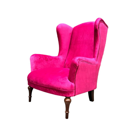 Winston Wingback Accent Chair in Plush Velvet