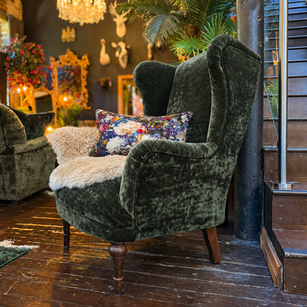 Winston Wingback in Sunshine Emerald