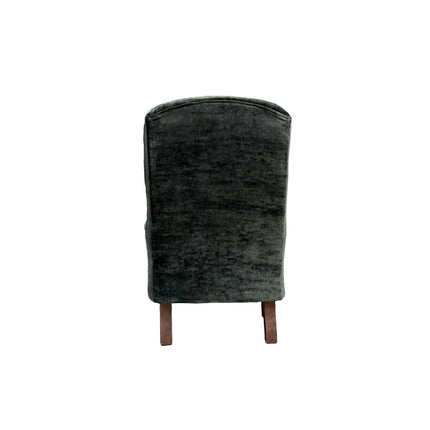 Winston Wingback Accent Chair in Sunshine Velvet - New