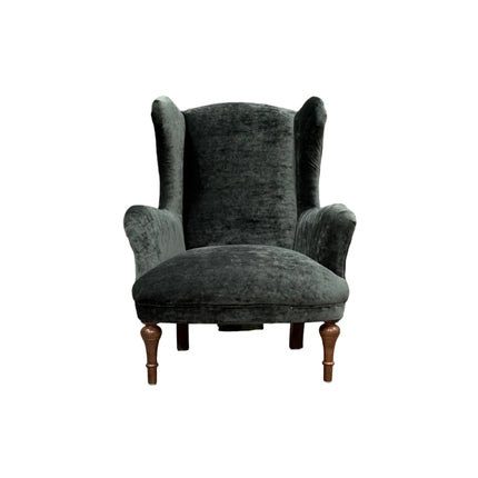 Winston Wingback Accent Chair in Sunshine Velvet - New