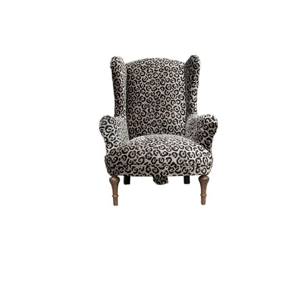 Winston Wingback in Animal Velvet- New
