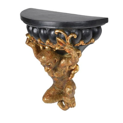 Golden Monkey Wall Shelf