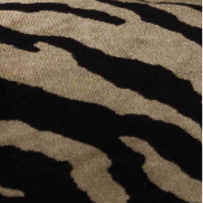 Zebra Cream Woven Fabric - New