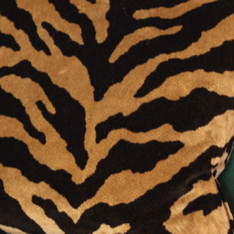 Zebra Gold Woven Fabric - New