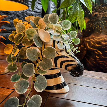 Zebra Head Vase Planter