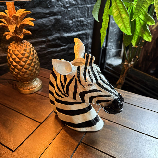 Zebra Head Vase Planter