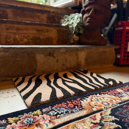 Zebra Patterned Doormat