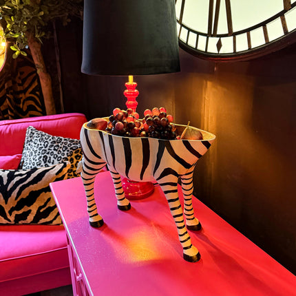 Zebra Planter Table