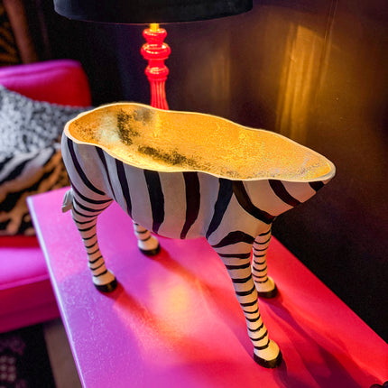 Zebra Planter Table