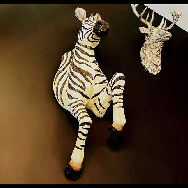 Zebra Galloping Wall Head