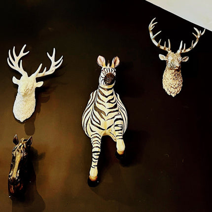 Zebra Galloping Wall Head