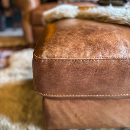 Benji Footstool in Leather