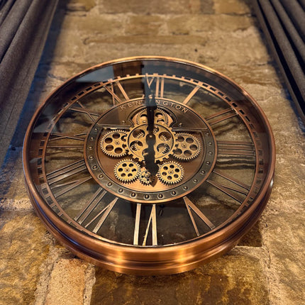 Brushed Copper Wall Clock