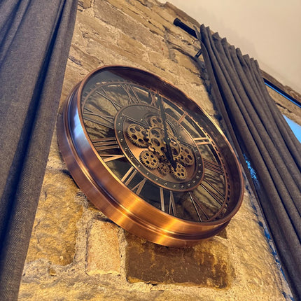 Brushed Copper Wall Clock