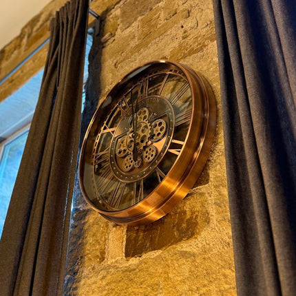 Brushed Copper Wall Clock