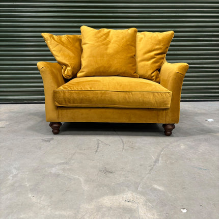 Bugsby Loveseat Snuggler in Plush Mustard - Factory Seconds