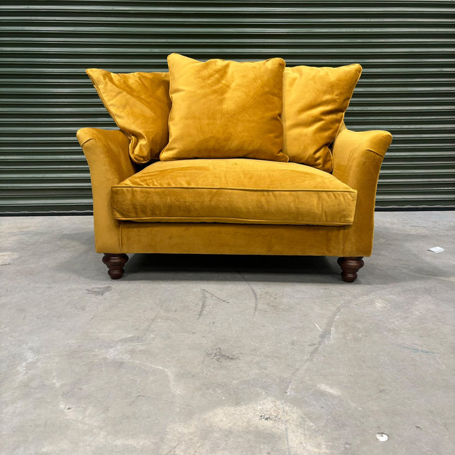 Bugsby Loveseat Snuggler in Plush Mustard - Factory Seconds