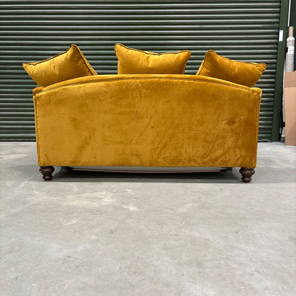Original Bugsby Sofa Bed in Plush Mustard Velvet - Ex Display