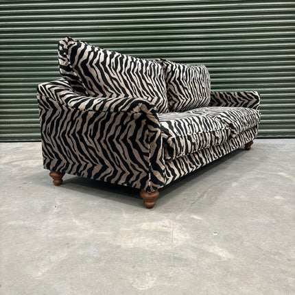 Bugsby 4 Seater Sofa Fitted Back in Zebra Cream - Factory Seconds (V&V)