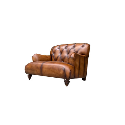 Cavendish Chesterfield in Hand Antiqued Buffalo Leather - Factory Seconds