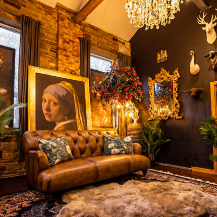 Cavendish Chesterfield in Hand Antiqued Buffalo Leather - Factory Seconds