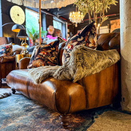 Cavendish Chesterfield in Hand Antiqued Buffalo Leather - Factory Seconds